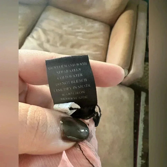 Vintage Spicy Girl Silk Tie Front Blouse Womens Size Medium Y2K - Picture 9 of 11